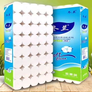 ทิชชู่ม้วนใหญ่ไร้แกน ยกแพ็ค Soft Clean กระดาษทิชชูเนื้อนุ่ม ซึมซับดี ไม่เปื่อยง่าย