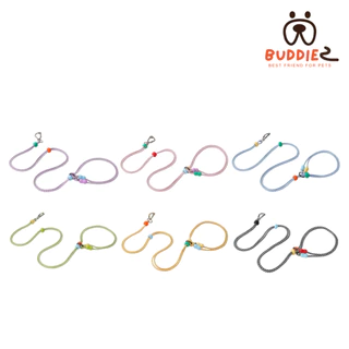 Buddiez สายจูงน้องหมา ตะขอเกี่ยวและเชือก วัสดุเกรดพรีเมี่ยม แข็งแรงทนทาน ใช้ได้กับน้องหมาทุกสายพันธ์ุ