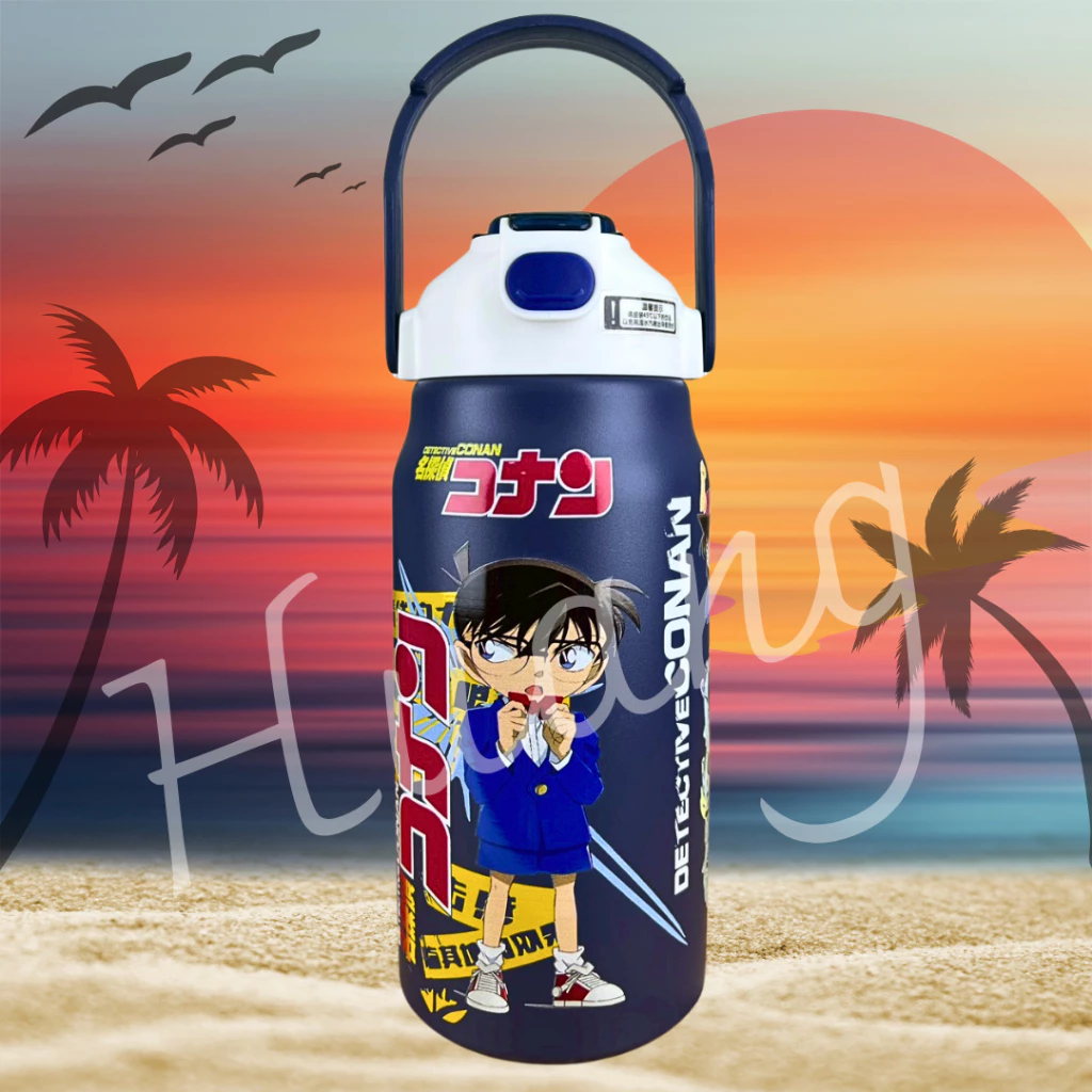 กระบอกน้ำเก็บความเย็น ขนาด1500 ml ใหญ่จุใจ มาพร้อมหูหิ้ว2ช่องดื่ม เก็บความเย็น 8-16 ชั่วโมง  สแตนเลส304 พร้อมส่ง thumbnail 4