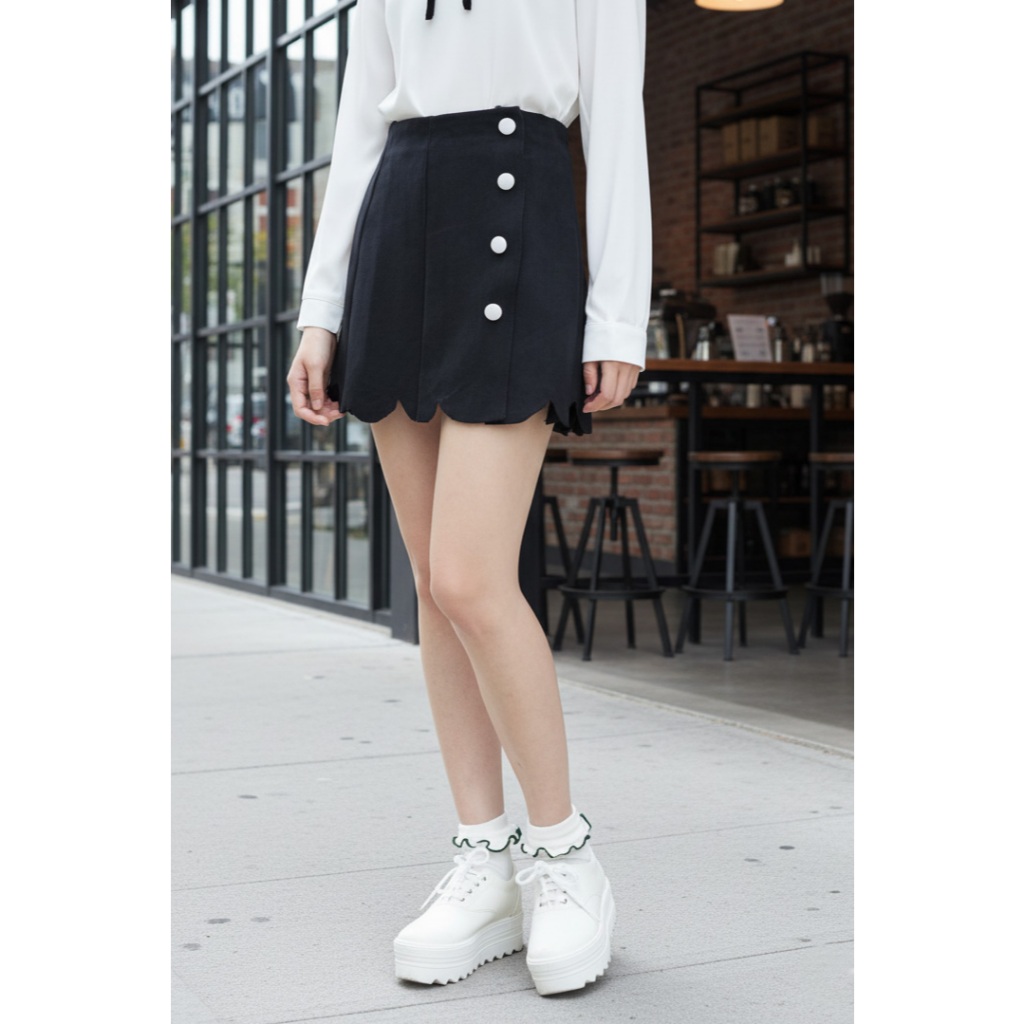 B8901 Janie Wing Mini Skirt