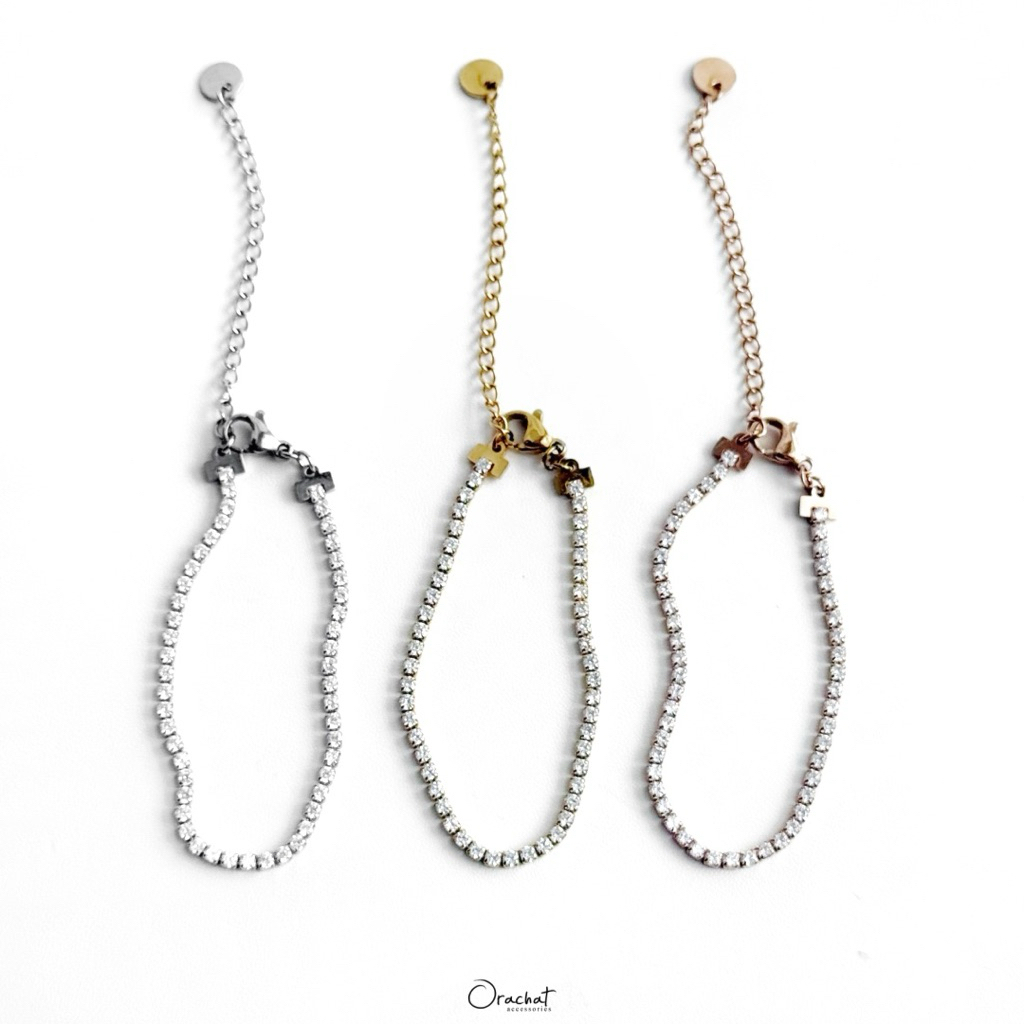 Orachat | Emma 14k bracelet. (สร้อยข้อมือตัวเรือนสแตนเลส)