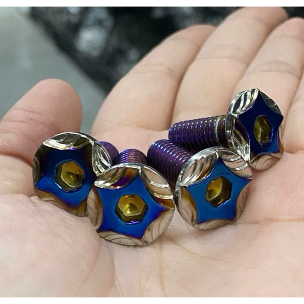 น๊อตจานดิสก์ ลายดาวแฉก จานแต่งไม่มีบ่า. สแตนเลสแท้ราคาต่อหนึ่งชุดฺ จัดส่งจากโรงงานโดยตรงน๊อตดีมีคุณภาพต้องราชาน๊อตอลส