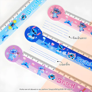 ไม้บรรทัดอะคริลิค 15 ซม. Ruler ไม้บรรทัดตรง ลายการ์ตูนน่ารัก | ไม้บรรทัดทนทาน ไม่หักง่าย | เครื่องเขียน อุปกรณ์การเรียน