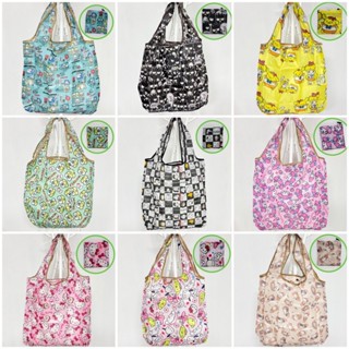 พร้อมส่ง กระเป๋าผ้าลดโลกร้อน ถุงผ้าshopping ลายการ์ตูน ทรงสี…