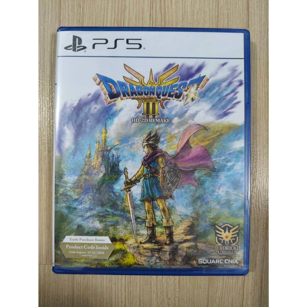 มือ 1 PS5 Dragon Quest III HD-2D Remake (Z3/Asia) Eng มีโค้ด Early Purchase Bonus ของใหม่ในซีล DQ 3