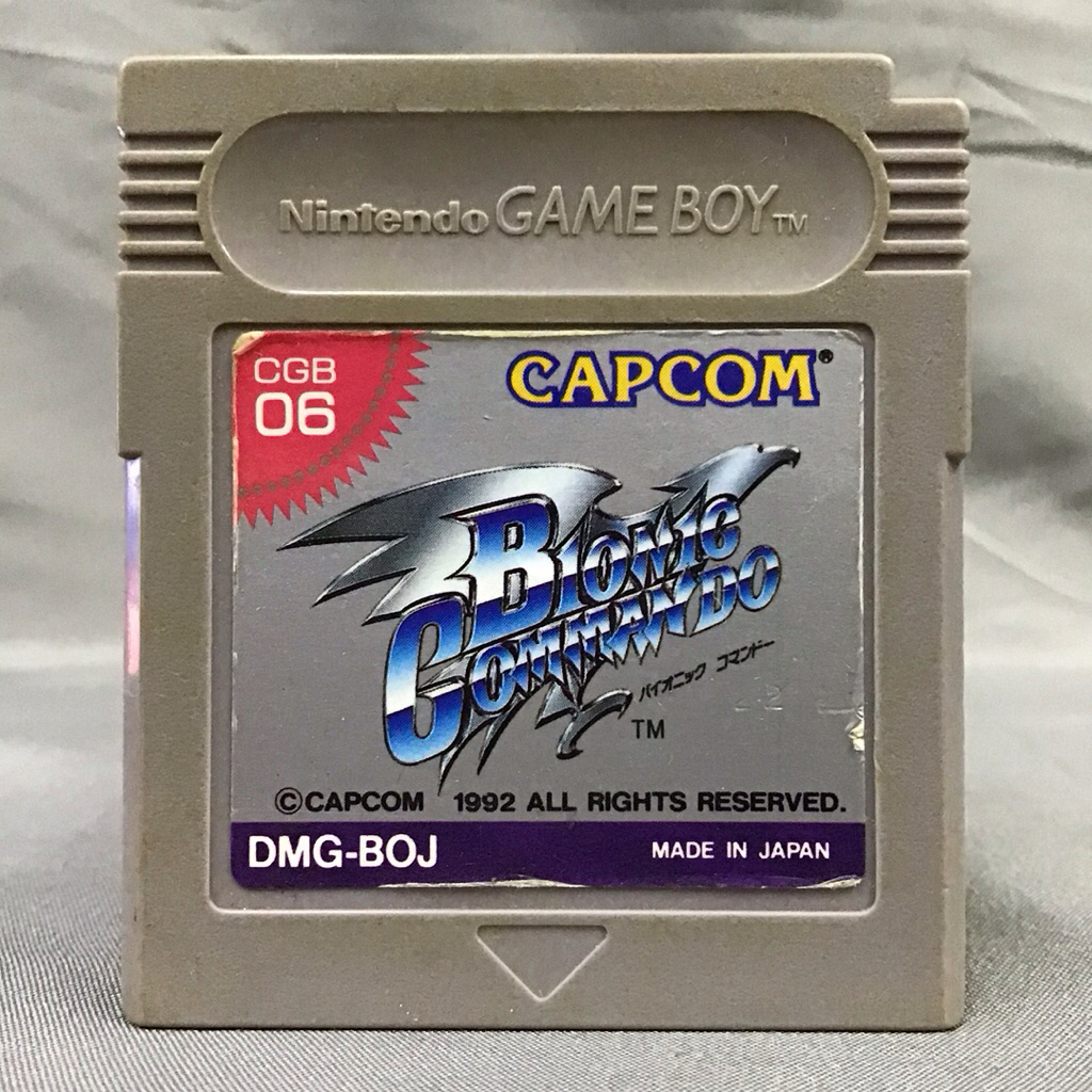 ตลับแท้ [GB] [0354] Bionic Commando (Japan) (DMG-BOJ) (CGB-06) Gameboy Game Boy