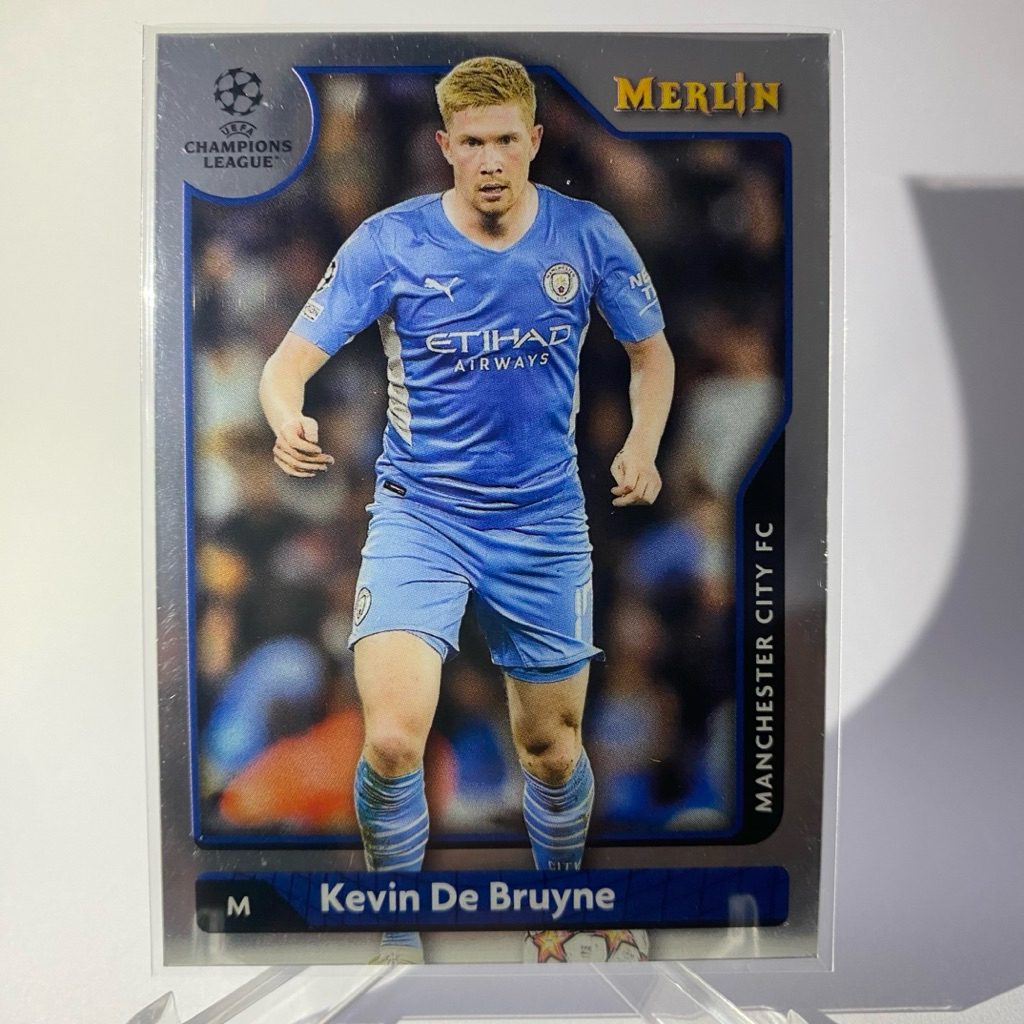 การ์ดนักฟุตบอล KEVIN DE BRUYNE, MANCHESTER CITY, TOPPS MERLIN 2022