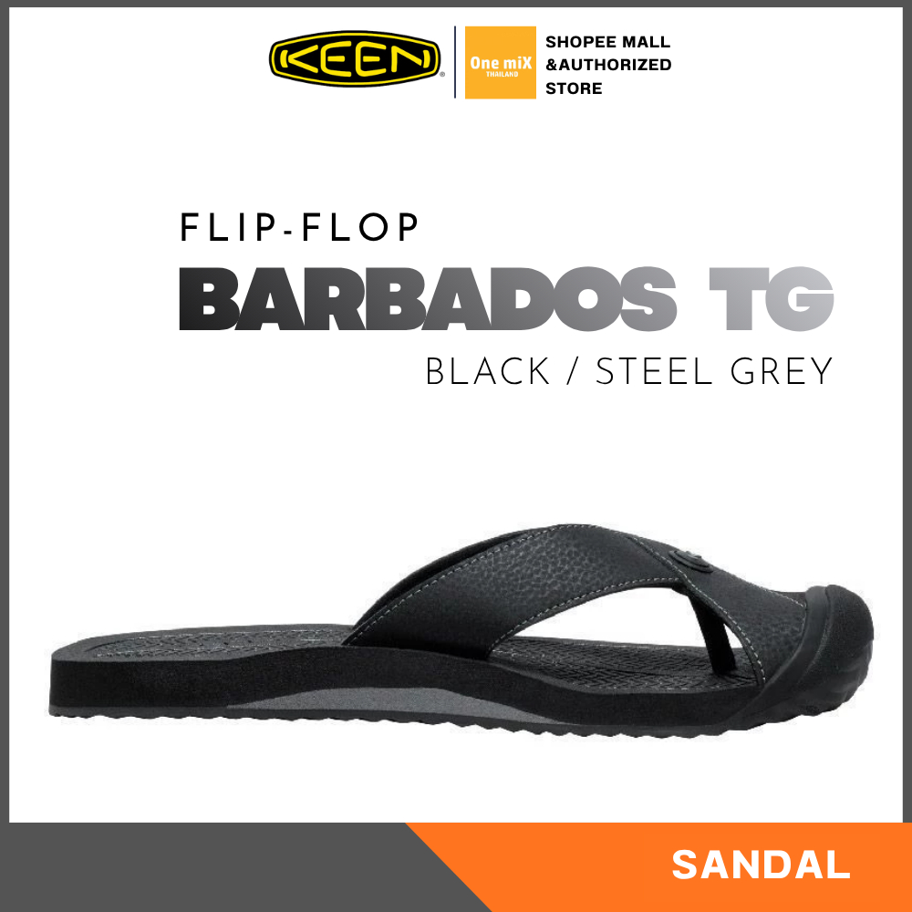KEEN BARBADOS Flip-Flop (BLACK/STEEL GREY) รองเท้าแตะ หูหนีบ ได้ทั้งชายและหญิง