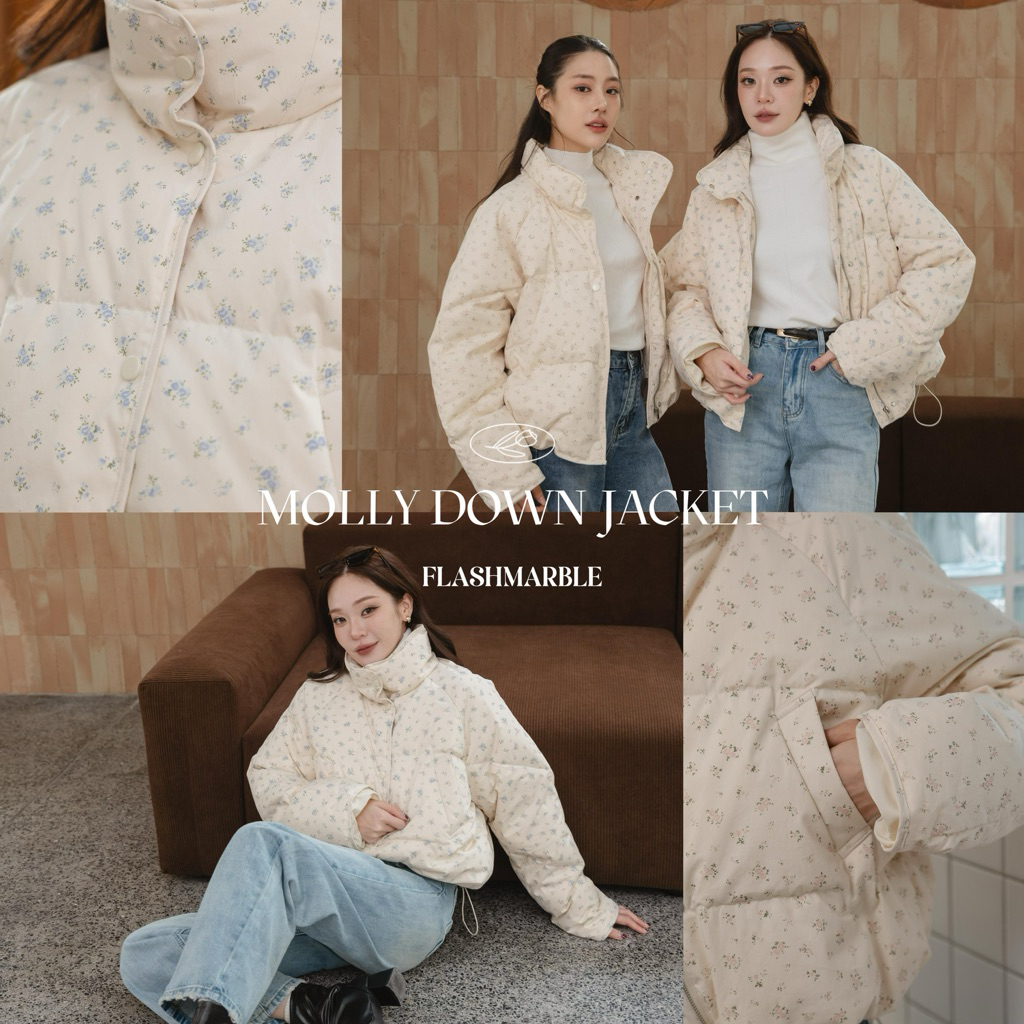 FLASHMARBLE - MOLLY DOWN JACKET ขนเป็ดแท้ ได้ถึงลบ -20 องศา รายละเอียดเพิ่มเติมใต้โพสสินค้า