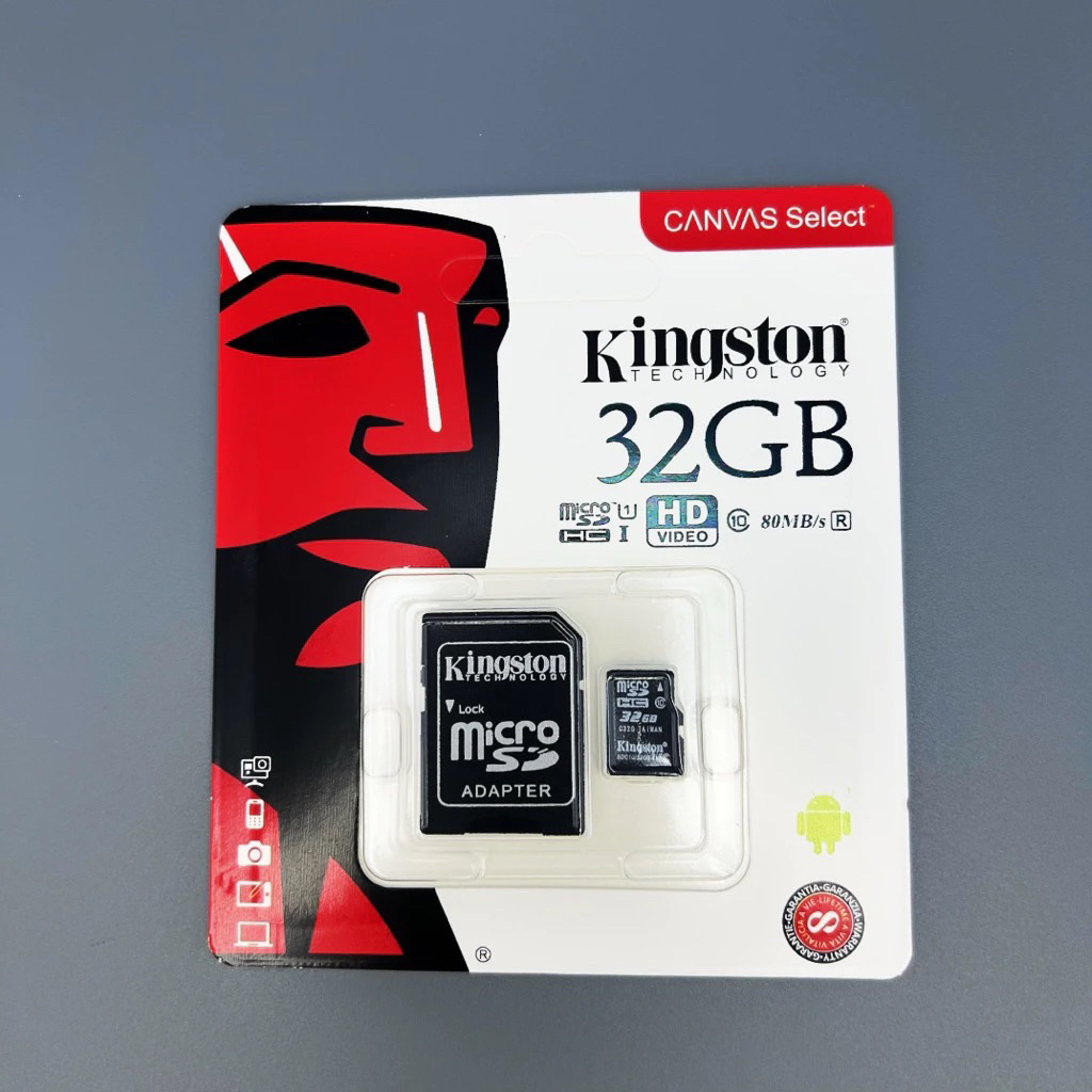 [[[[ของแท้]]]] Kingston 32GB Class 10 Micro SD SDHC คิงส์ตัน เมมโมรี่การ์ด 32 GB