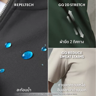 [ไม่ปักชื่อ] GQ Pro MED Men Scrub Polo เสื้อสครับโปโลผู้ชายรุ่นพรีเมียม สะท้อนน้ำ