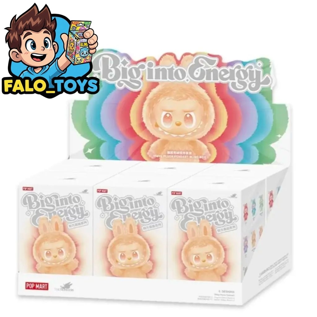 พร้อมส่ง labubu the monster big into energy ( 6 สุ่ม )