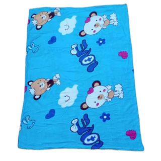 ผ้าห่มสำหรับเด็กอนุบาล ทำจากผ้านาโน ผ้าสำลีกำมะหยี่ ขนาด 85*110 cm. เก็บปลายทางได้