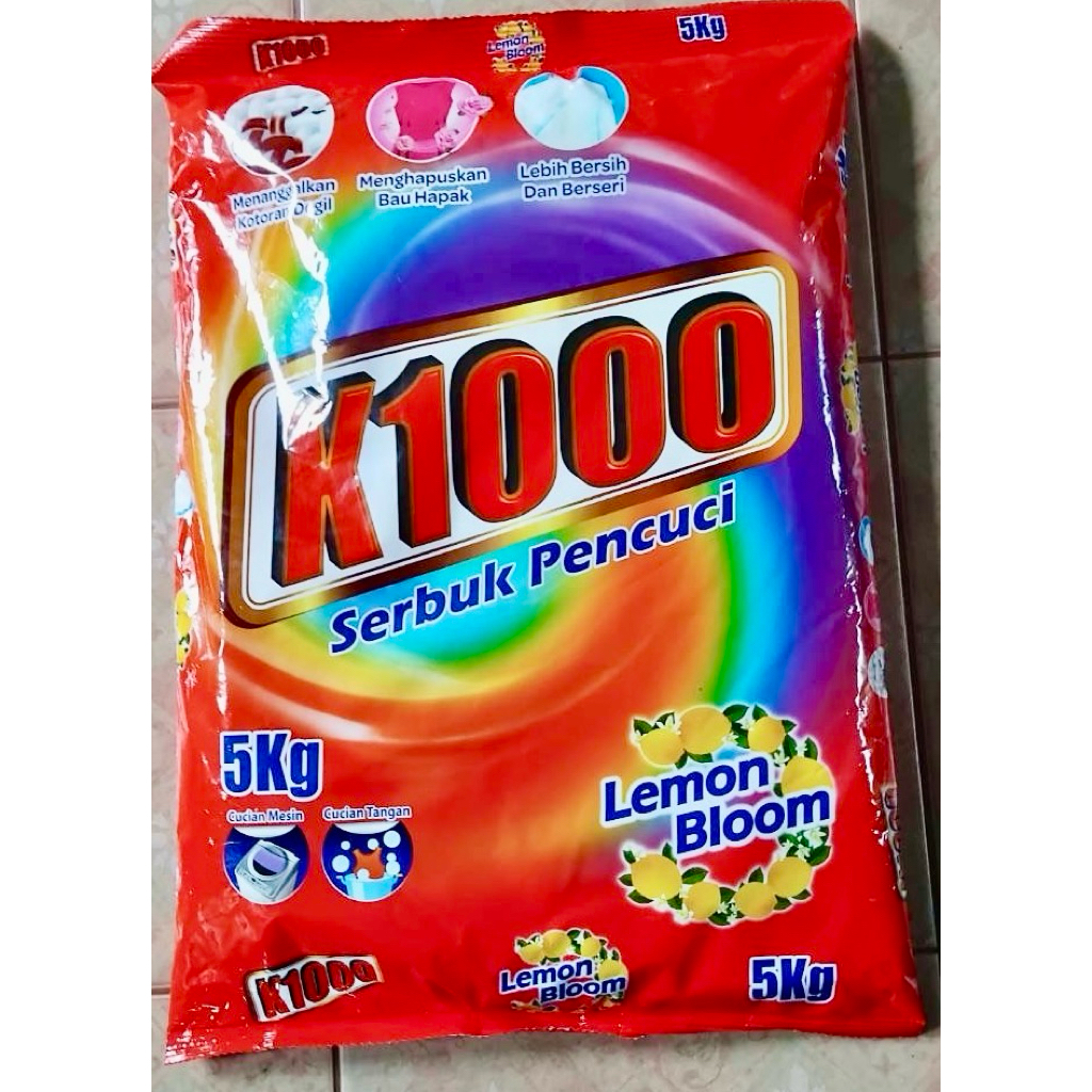 K1000 Serbuk Pencuci (ผงซักฟอก K1000) 🌼 Lemon Bloom