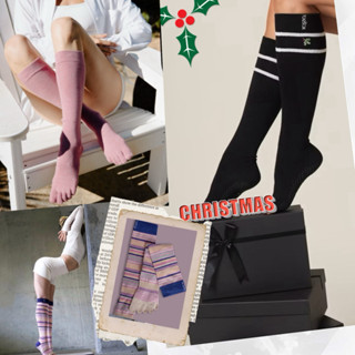 ถุงเท้ากันลื่น ปิดนิ้วเท้า ถุงเท้าพิลาทิส โยคะ รุ่น สครันช์ …