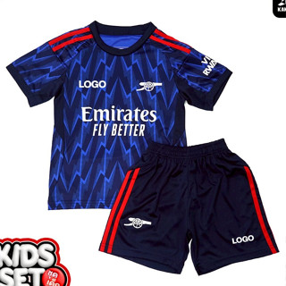 ชุดบอลเด็ก (เสื้อ+กางเกง) เสื้อมีโลโก้ทุกตัว