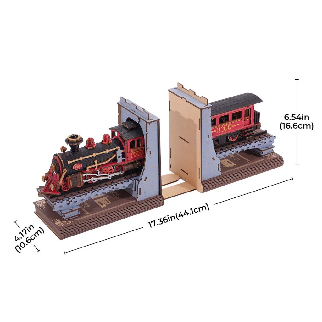 Rolife Book Nook Shelf Insert - TGE01 Century Train ที่กั้นหนังสือ - รูปที่ 3