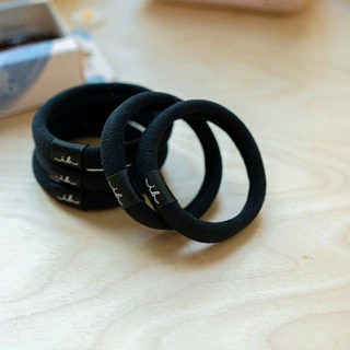 invisibobble ยางรัดผม ถนอมเส้นผม ยางรัดผมแบบผ้า รุ่น HAIRTIE Ecotie สี Black (1 กล่องบรรจุ 5 ชิ้น)