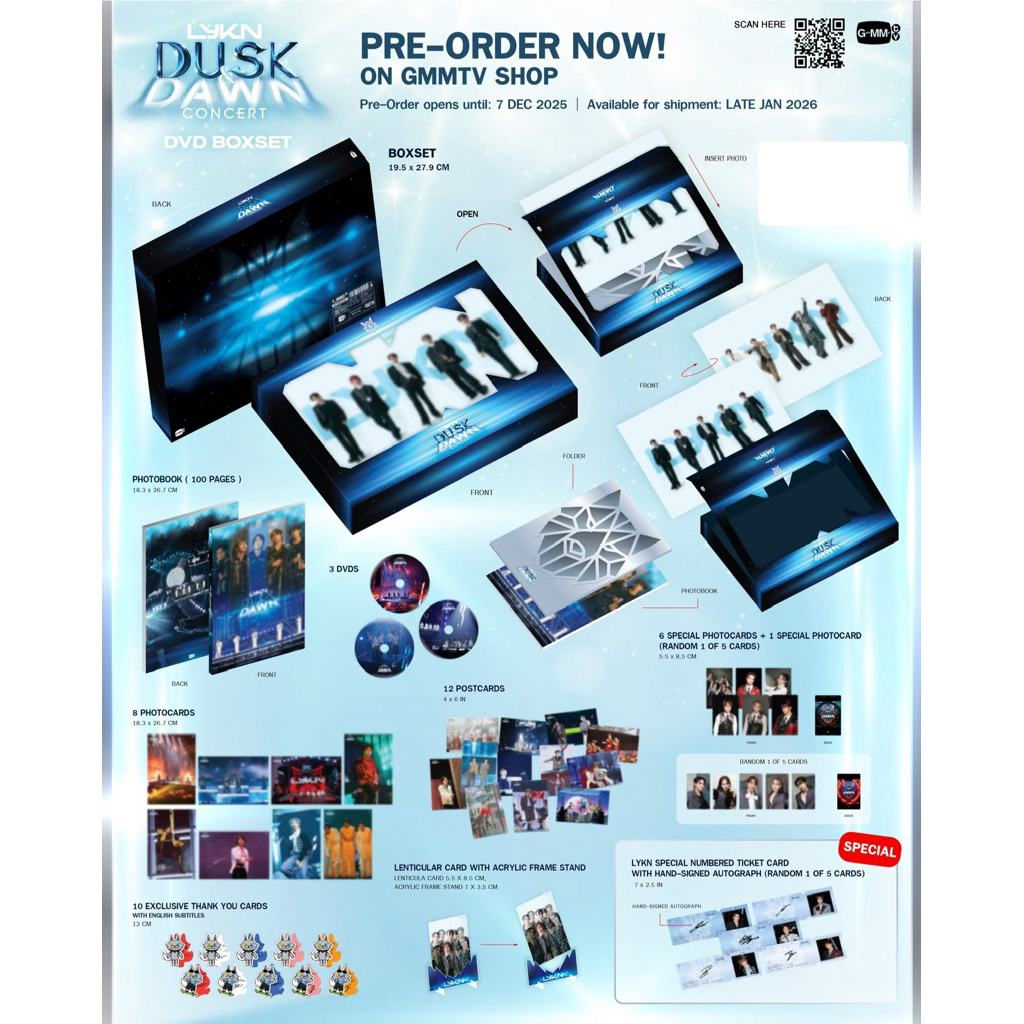 🔥รอบพรี ทักแชทก่อนสั่ง🔥 DVD BOXSET LYKN DUSK & DAWN CONCERT ไลแคน วิลเลี่ยม นัท ฮง ตุ้ย เลโก้