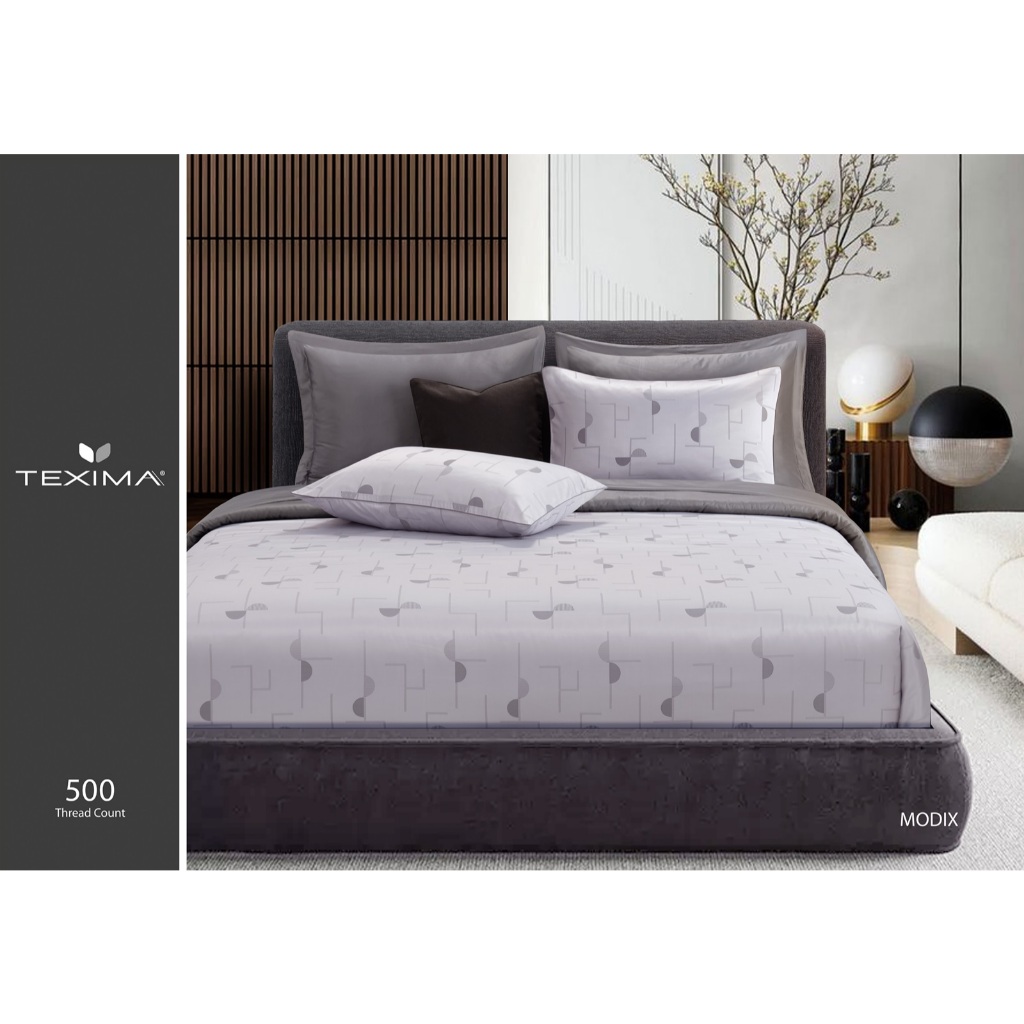 SANTAS ชุดผ้าปูที่นอน ดีไซน์ MODIX ทอ 500 เส้นด้าย Texima (ไม่รวมผ้านวม)