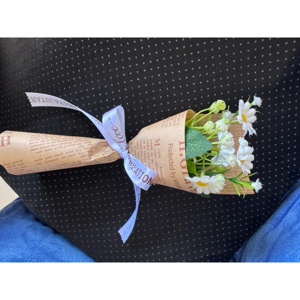 ช่อดอกไม้แห้ง ดอกเดซีมินิ - รูปที่ 2