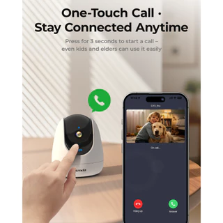 กล้องวงจรปิดอัจฉริยะ Tenda CP3 PRO AI Smart PTZ ความละเอียด 3MP, WiFi 6, ตรวจจับเสียงเด็กร้องไห้, โทรออกด้วยคลิกเดียว
