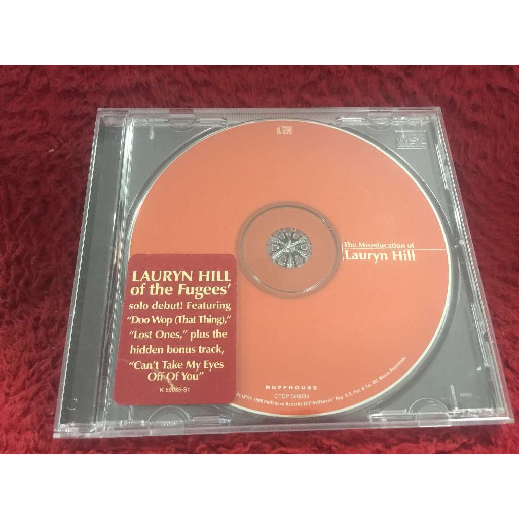 CD Lauryn Hill – The Miseducation Of Lauryn Hill (ไม่มีปก) สภาพตามรูปปก ZA160-137