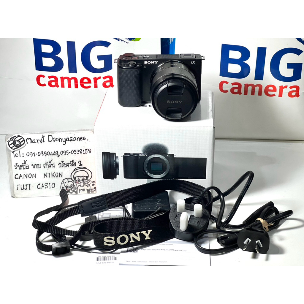 ขาย Sony ZV-E10lensSonyE 50mm Oss เมนูไทย สีดำ สินค้ามือสอง