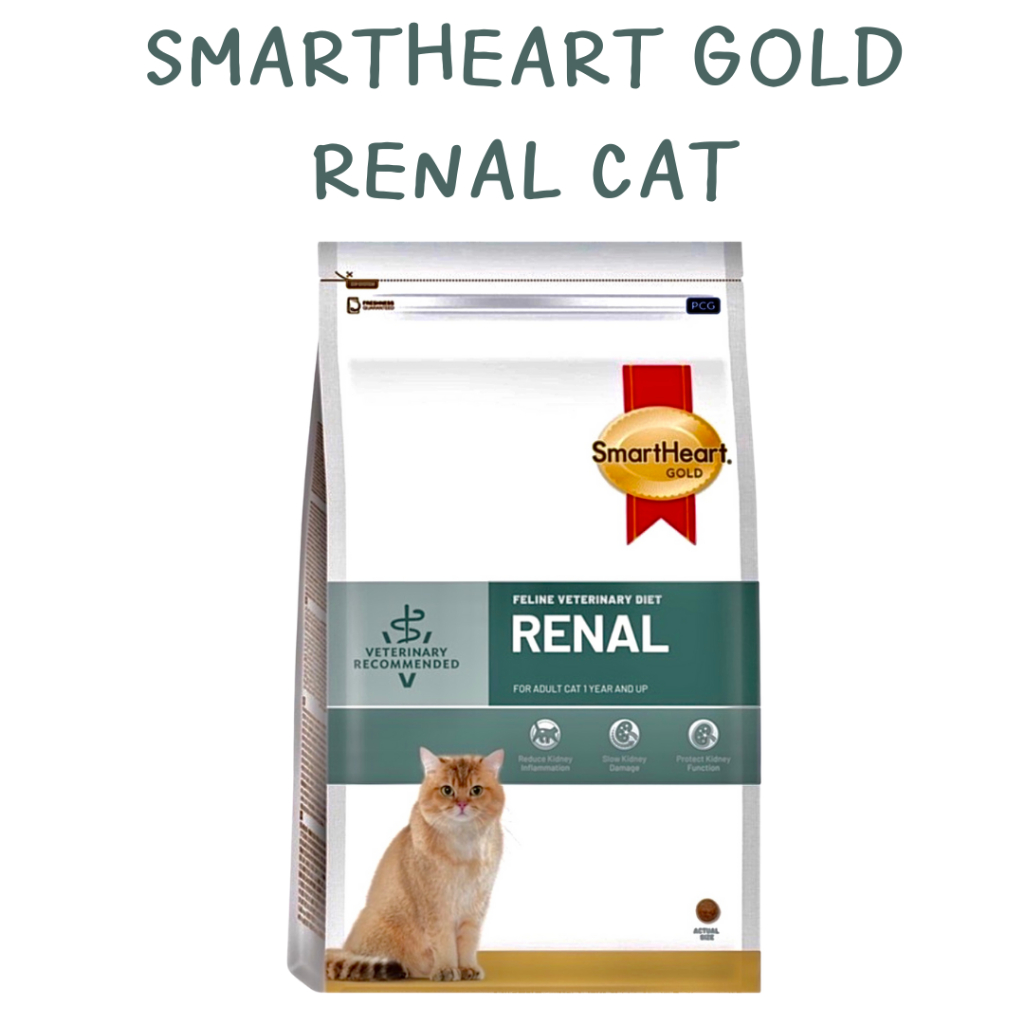 สมาร์ทฮาร์ท โกลด์ อาหารสำหรับแมวที่เป็นโรคไต Smartheart Gold Renal cat