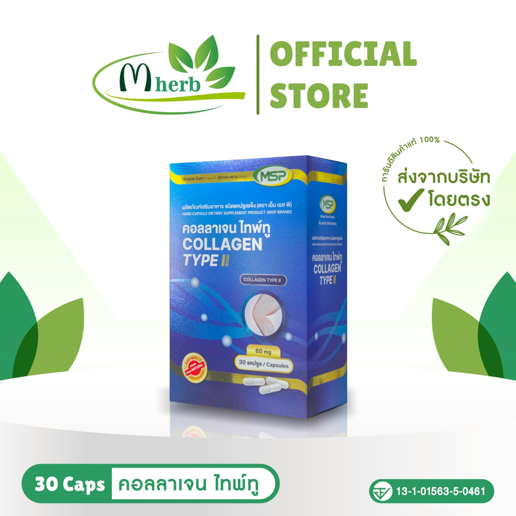 คอลลาเจน ไทพ์ทู l Collagen type ll l MSP Brand