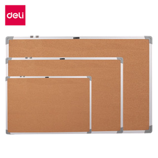 Deli กระดานไม้ก๊อก กระดานแฮนเมด บอร์ดติดประกาศ ก๊อกบอร์ด ขอบ…