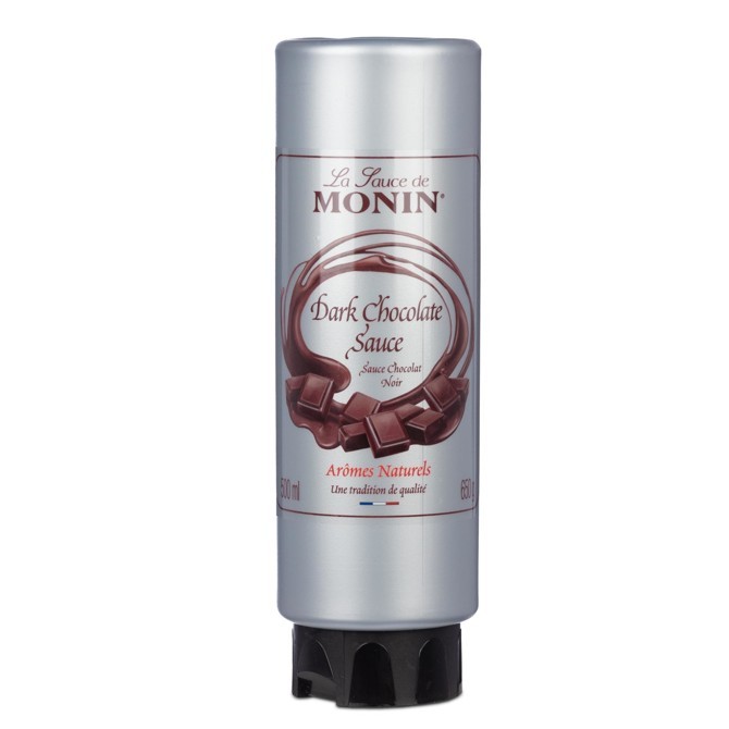 🌟พร้อมส่ง🌟MONIN Dark Chocolate Sauce (Squeeze bottle) 500 ml. 6 bottle โมนิน ดาร์กช็อกโกแลตซอส 500 ม