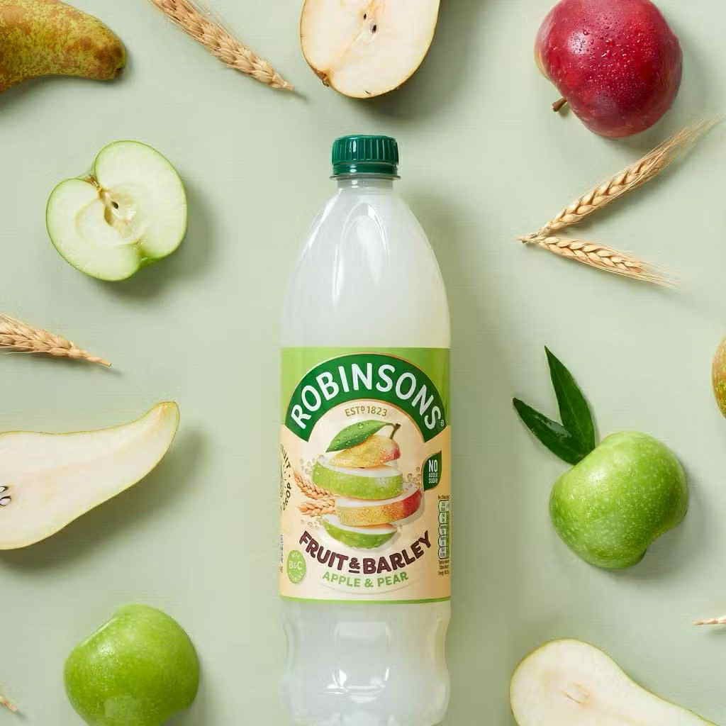 โรบินสัน ฟรุต แอนด์ บาร์เลย์ แอปเปิล แอนด์ แพร์ 1 ลิตร Robinsons Fruit and Barley  Apple and Pear 1L