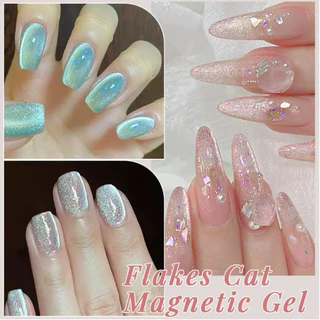 UR SUGAR สีเจลแคทอาย Flakes Cat Magnetic Gel สีเงาสวย ลูกคุณ ขนาด 15 ml.🌈พร้อมส่งในไทย🌈