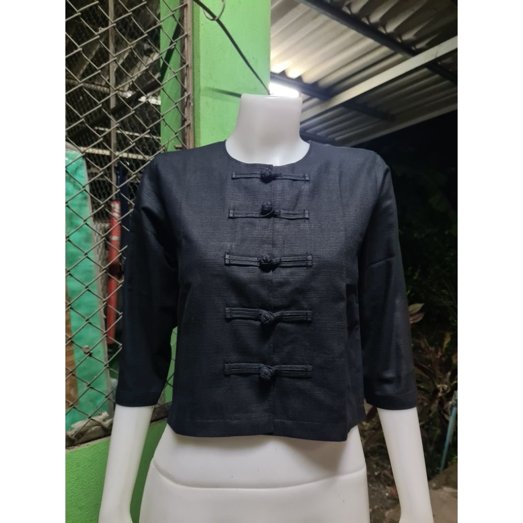 เสื้อผ้าฝ้ายพื้นเมืองกาสะลอง สะบันงาแบบที่ใบเฟิร์นใส่ รูปที่ 2