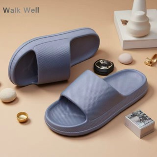 Walk Well รองเท้าแตะผู้ชาย พื้นนุ่มเด้ง ใส่สบาย กันลื่น น้ำห…
