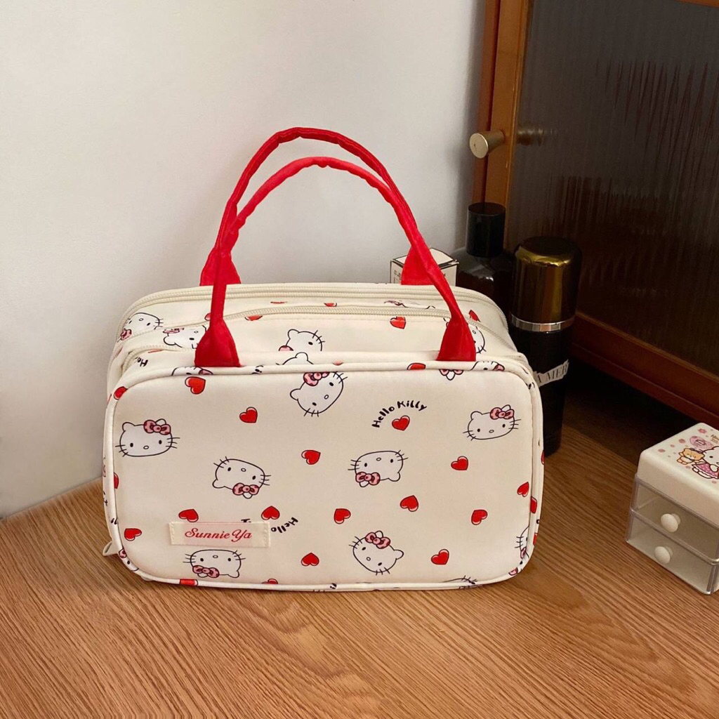 👜กระเป๋าเครื่องสำอางสุดคิ้วท์👜มีลายCพร้อมส่งจ้า🚛