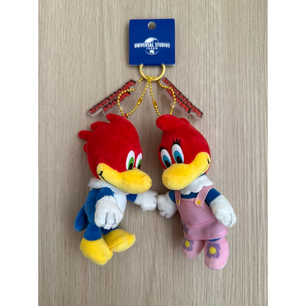 Woody and Winnie Woodpecker พวงกุญแจ แท้จาก USJ 💯