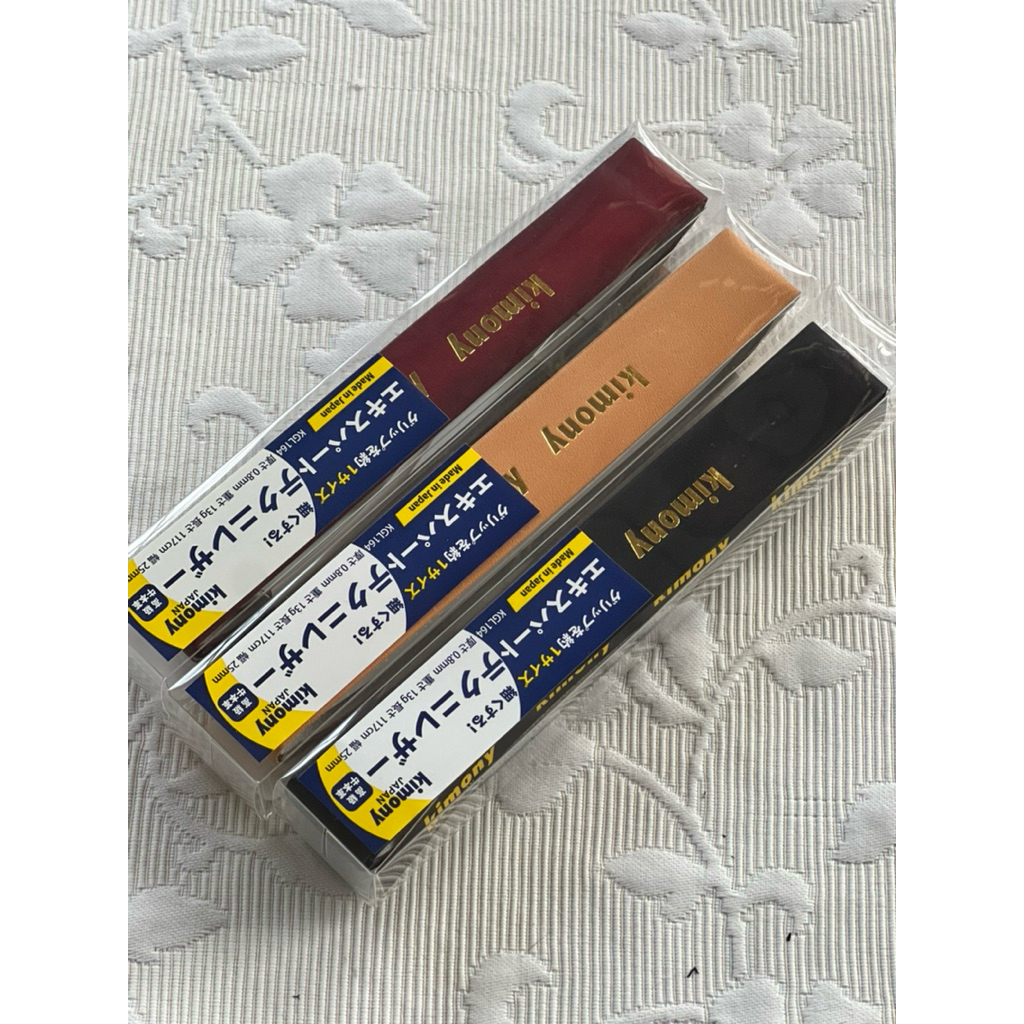 kimony leather (0.8mm)บางพิเศษ กริปหนังแท้ made in japan 100%