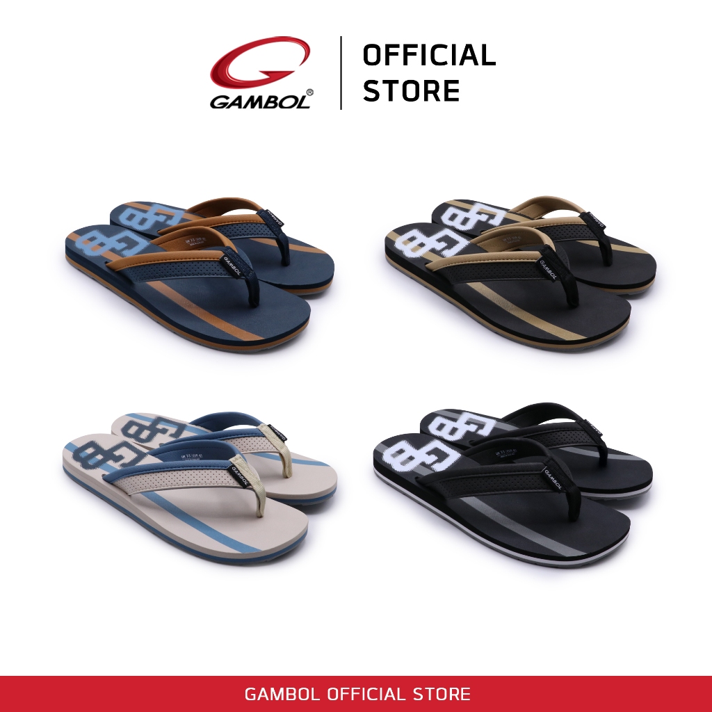 GAMBOL แกมโบล PIXEL รองเท้าแตะแบบหนีบชาย รุ่น GM11460  Size 40-44