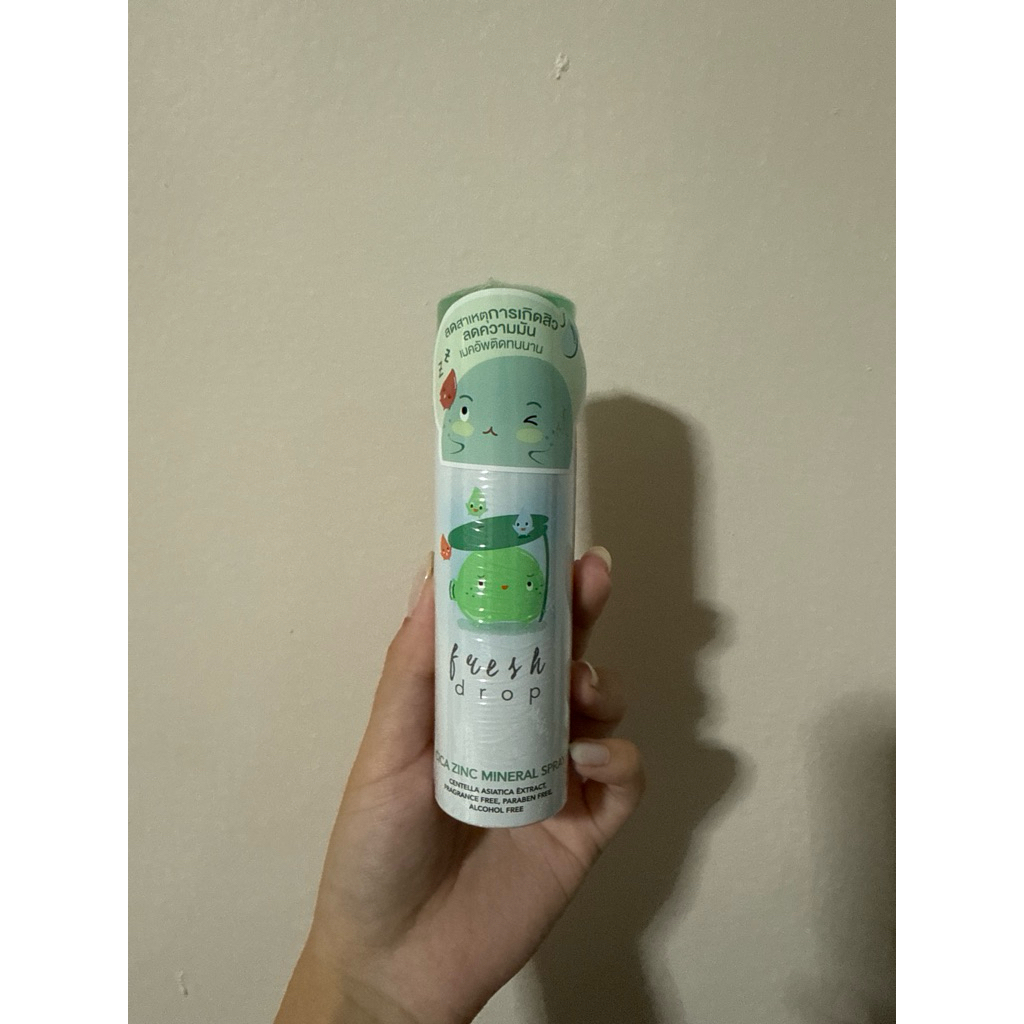 สเปรย์น้ำแร่  fresh drop cica zinc mineral spray