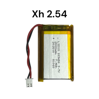 103450 เข้าหัว jst1.25 ph2.0 xh2.54 2 pin 3.7V 2000MAH lipo polymer lithium rechargeable battery