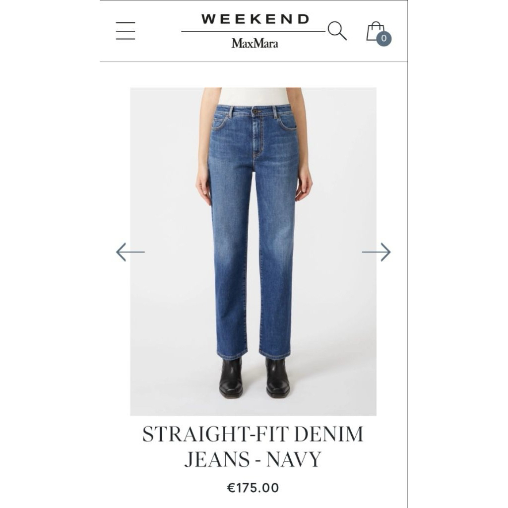 Max mara jeans size 32 แท้ 💯