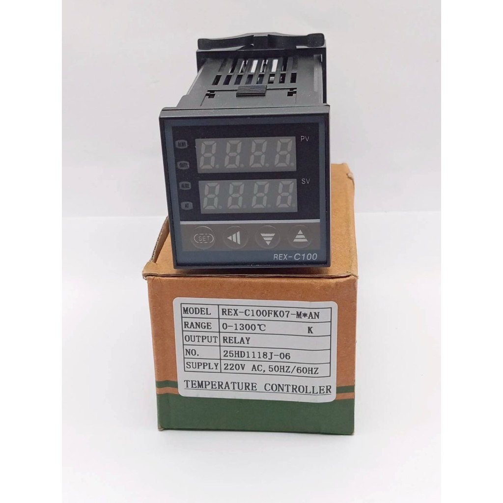 Rex-c100 Digital LED Temperature Controller เทอร์โมคัปเปิ้ลรีเลย์เอาต์พุต K Type