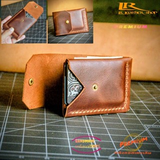 กระเป๋าสตางค์ใบสั้นหนังเเท้แฮนด์เมด SH12 หนังคุณภาพนำเข้าออส…