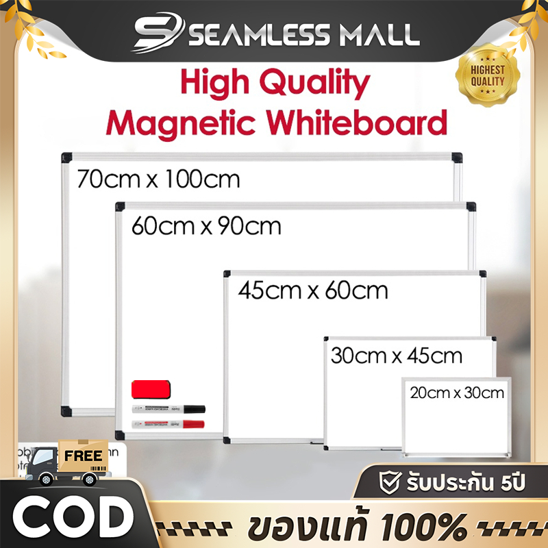 Whiteboard 180*90cm ไวท์บอร์ด กระดานแม่เหล็ก กระดาน กระดานเขียนลบได้ สามารถออกใบกำกับภาษีได้