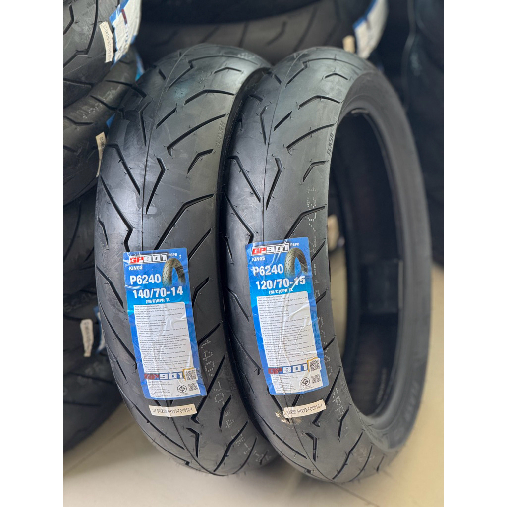 ยาง HELIOS GP901 ป้ายฟ้า ยางสำหรับ FORZA - XMAX  120/70-15 , 140/70-14 ยางสำหรับสายซิ่ง เนื้อยางนิ่ม
