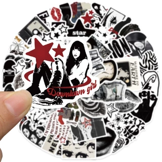 💥จัดส่งจากประเทศไทย💥Y2K แนวโน้มstickerขาวดำ สติกเกอร์ กันน้ํา สติกเกอร์สําหรับกระเป๋าเดินทางเคสโทรศัพท์แล็ปท็อปโน้ตบุ๊