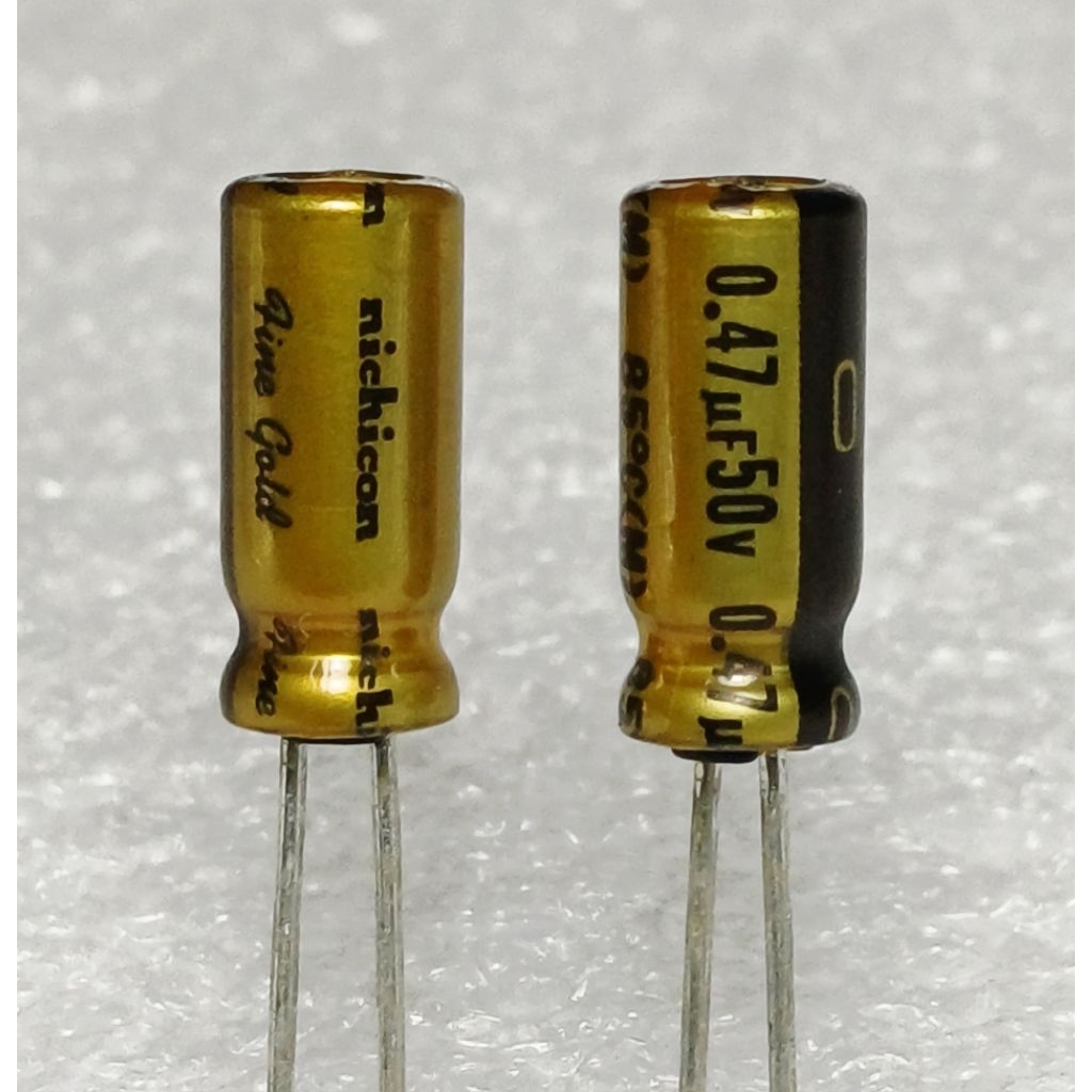 Nichicon FG (Fine Gold) 0.47uf 50v capacitor ตัวเก็บประจุ คาปาซิเตอร์