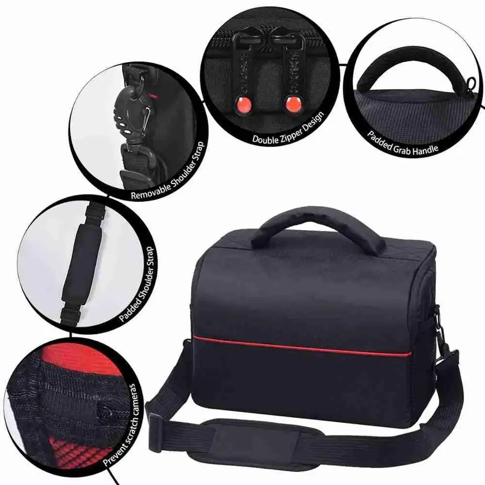 Camera bag กระเป๋ากล้อง bagกระเป๋ากล้อง DSLR กระเป๋ากล้องแบบพกพาไหล่ Crossbody สันทนาการกลางแจ้งกันน้ำและกันฝน ราคา ถูกที่สุด ดีลบีเคเค แกลเลอรีภาพที่ 3